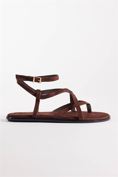 Плоские сандалии на ремешках с пряжкой артикул 152699740