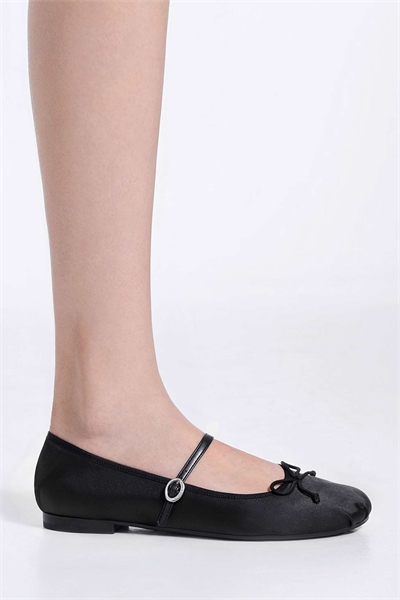 Балетки «Мэри Джейн» с атласным бантом от Emiko артикул 156164804