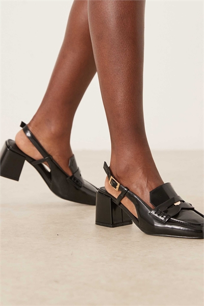 Туфли Nisha на блочном каблуке с открытой пяткой артикул 149550758