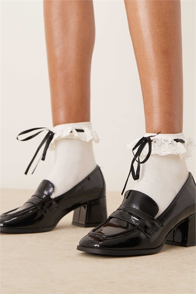 Лоферы на каблуке артикул 151092332