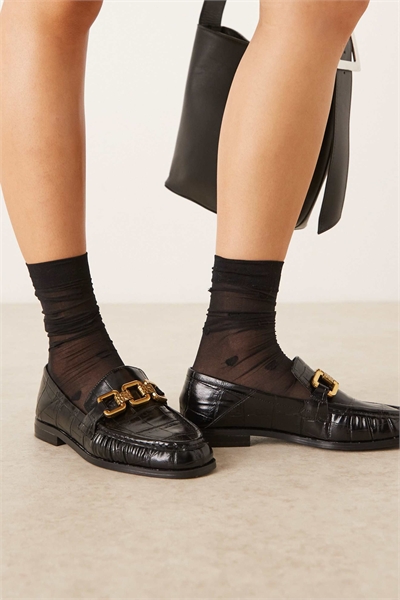 Лоферы с рюшами и цепочкой от Melrose артикул 146995228