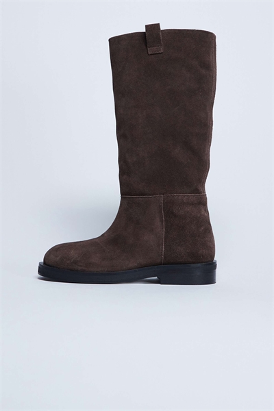 Сапоги для верховой езды Rory из натуральной замши шоколадного цвета артикул 143827025