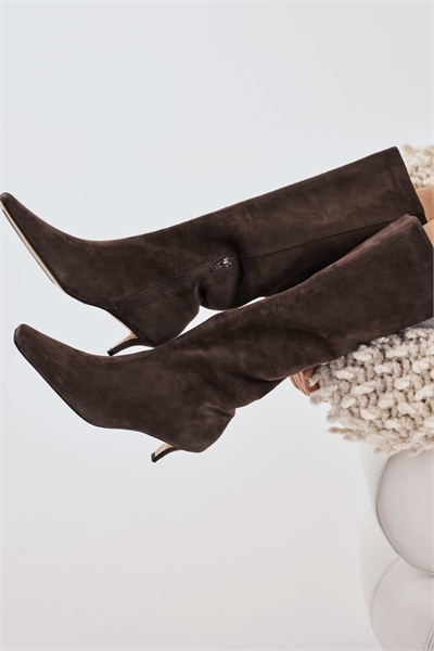 Зури кожаные ботинки в цвете эспрессо артикул 149757924