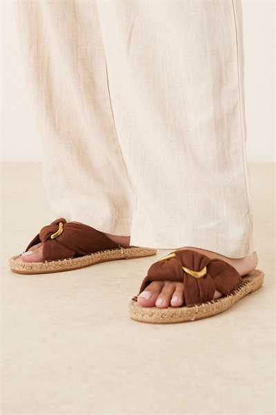 Эспадрильи-муле с узелками из нефрита артикул 154264852