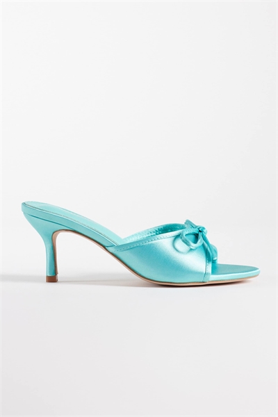 Сандалии-муле на каблуке артикул 152317051