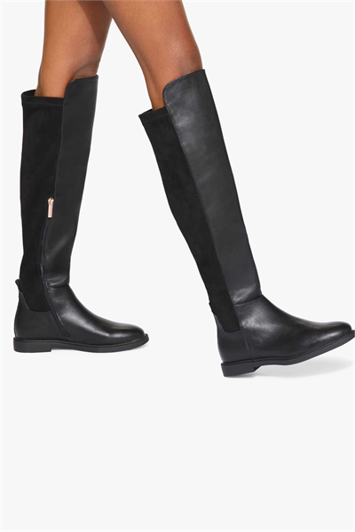 Сапоги Stratton до колен черного цвета артикул 153498327