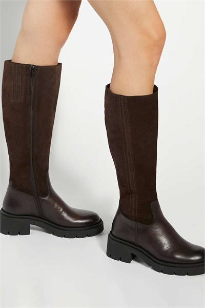 Высокие сапоги до колен Tallon коричневого цвета артикул 152437388