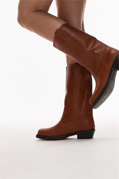 Ботинки до колен с квадратным носком артикул 150038267