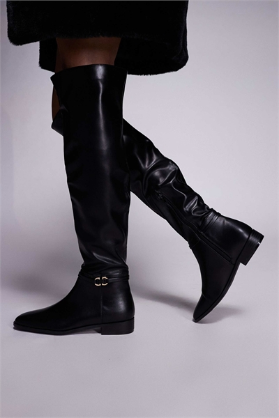 Сапоги для верховой езды Public Desire Eastburn с широкой колодкой выше колена артикул 147786513