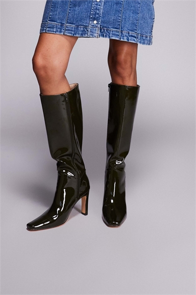 Ботинки до колен на каблуке с широкой колодкой от Public Desire артикул 147786512