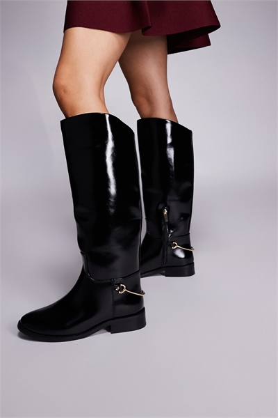 Сапоги до колен из искусственной кожи для верховой езды артикул 146141723