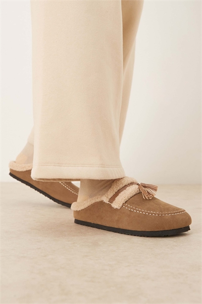 Пушистые туфли-муле артикул 149433546