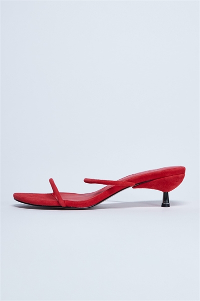 Сапожки-муле из замши Ada на низком каблуке артикул 147143570