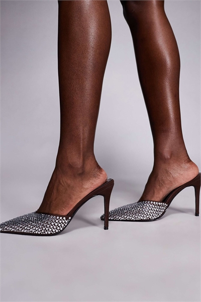 Simmi London Marika — туфли-муле на каблуке с украшениями артикул 150781114