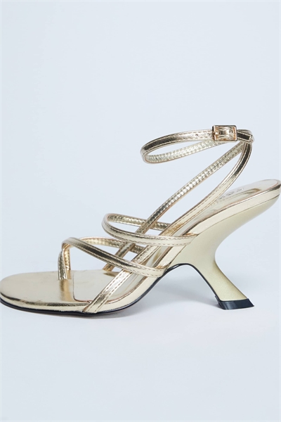 Туфли-муле индиго с ремешками и наклонным каблуком артикул 144913780