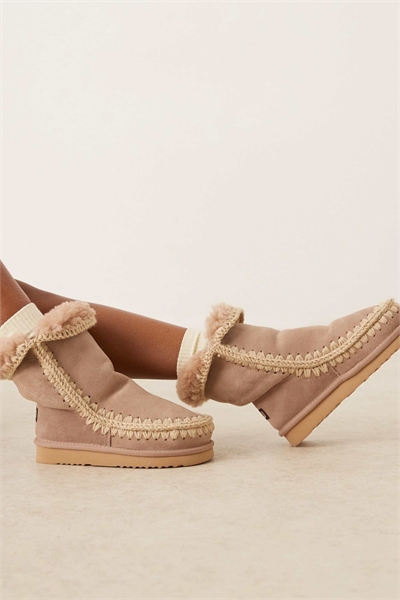 Ботинки из замши с овчинной подкладкой, размер 24 артикул 151523235