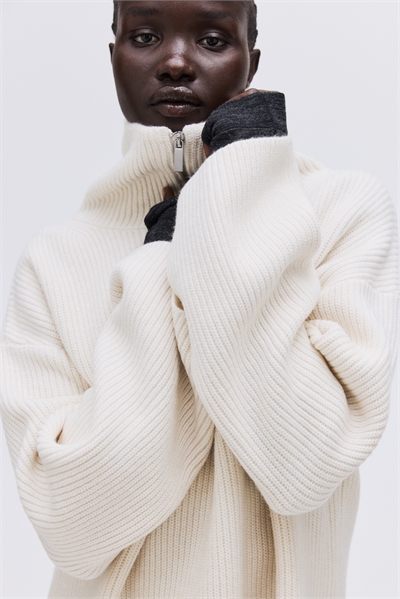 Вязаный джемпер на молнии артикул 1089156018