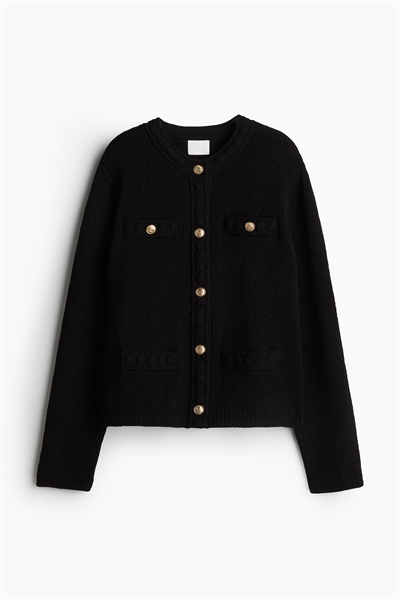 Кардиган из фактурной вязки артикул 1194323005