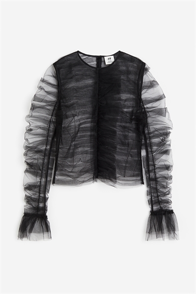 Топ из тюля с воланами артикул 1195205002