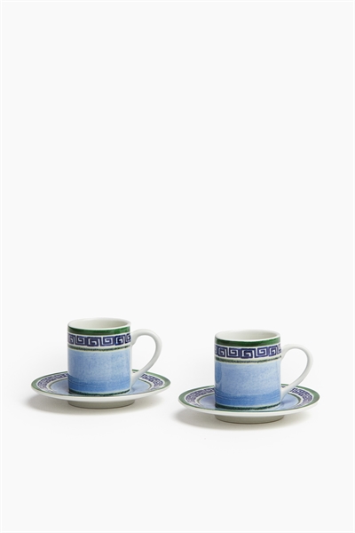 Набор из 2 чашек и блюдец для эспрессо артикул 1207948017