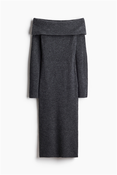 Платье без плеч из ребристого трикотажа артикул 1238506002