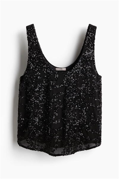 Жилет с вырезом-лодочкой из пайеток артикул 1243068001