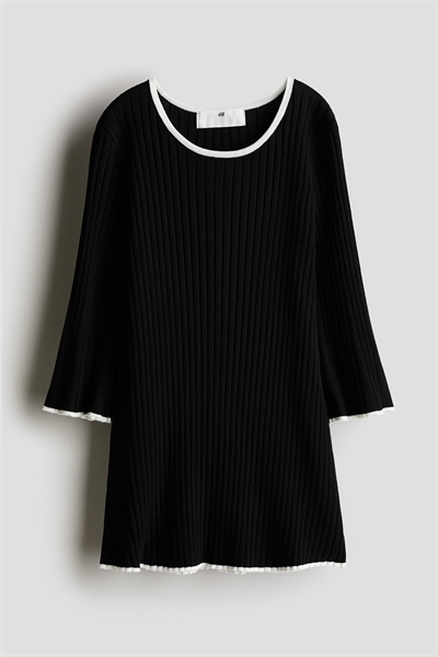 Платье из ребристого трикотажа артикул 1248071004