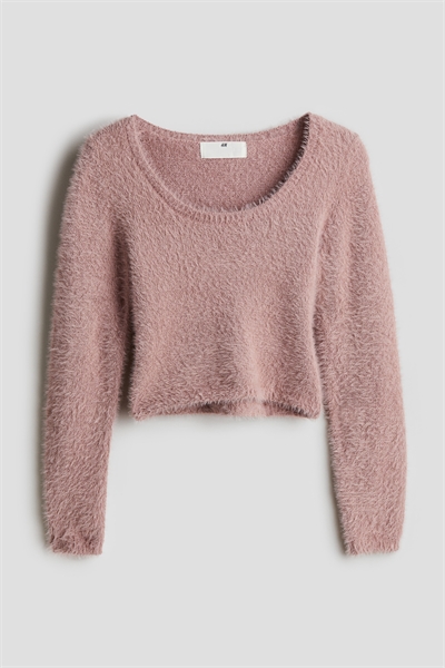 Джемпер из пушистой вязки артикул 1248175002