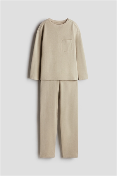 Комплект из двух частей из вафельного джерси артикул 1249187002