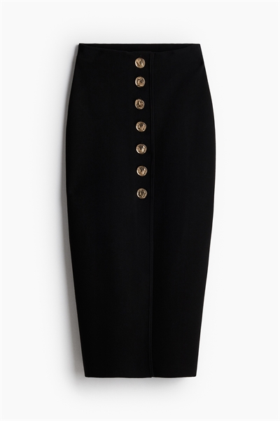 Юбка-карандаш из тонкого трикотажа артикул 1252870001