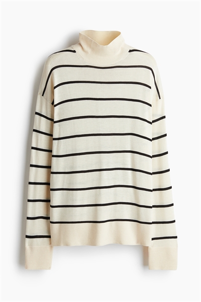 Джемпер с водолазкой из тонкой вязки артикул 1257636004