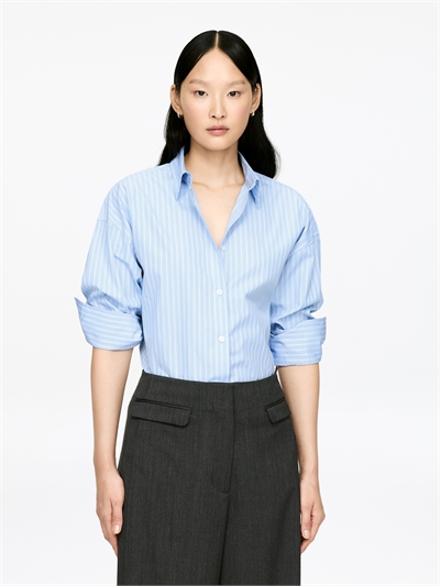 Хлопковая рубашка с широкими рукавами артикул 1263785002