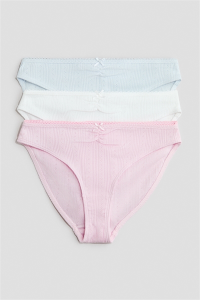 Хлопковые трусы из 3 комплектов артикул 1265864005