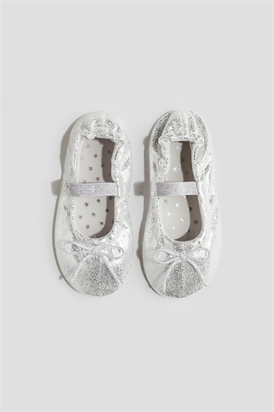 Мерцающие балетки артикул 1268481001