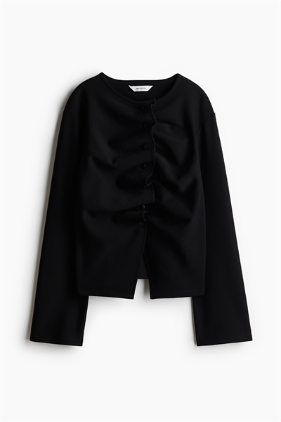 Кардиган с рюшами артикул 1290521001