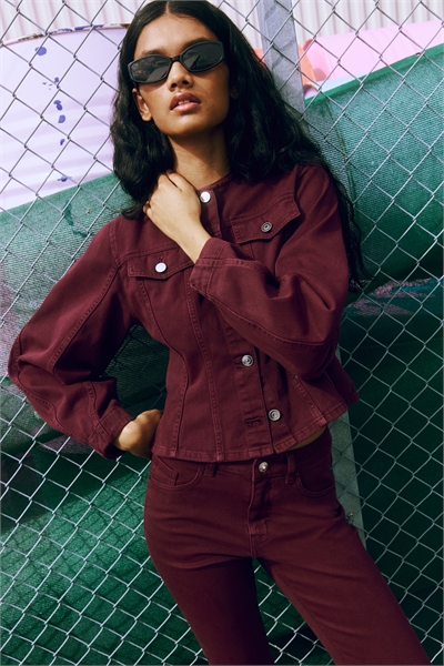 Рубашка из саржи с талией артикул 1298826001