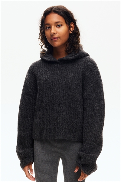 Толстовка с капюшоном из ребристого трикотажа артикул 1306972003