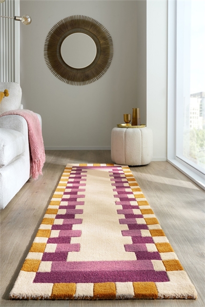 Ковер Kai Wool Border Runner Rug артикул 1308857003