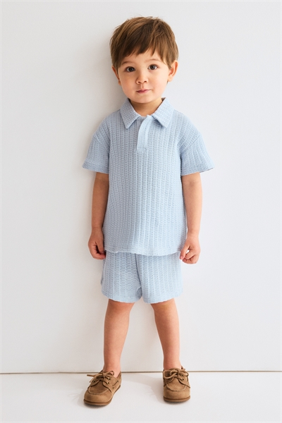 Комплект из 2 предметов из трикотажа с узором «поинтел» артикул 1319617002