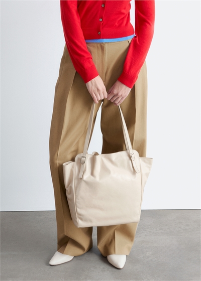 Кожаная сумка с пряжкой и ремнем артикул 1326624002