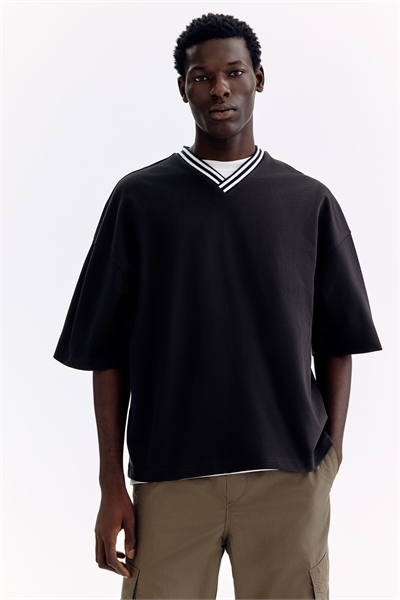 Хлопковая футболка свободного кроя артикул 1332271002