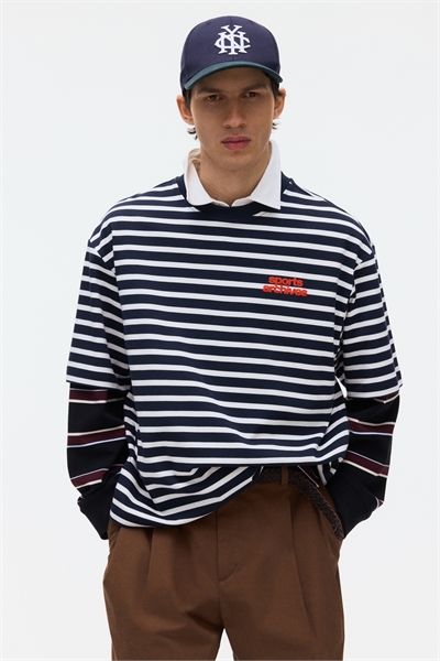 Хлопковая футболка свободного кроя артикул 1332275002