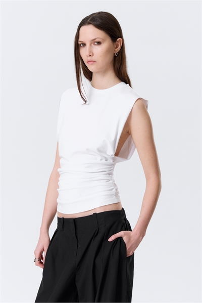 Блузка с плиссированной горловиной артикул 1340009002