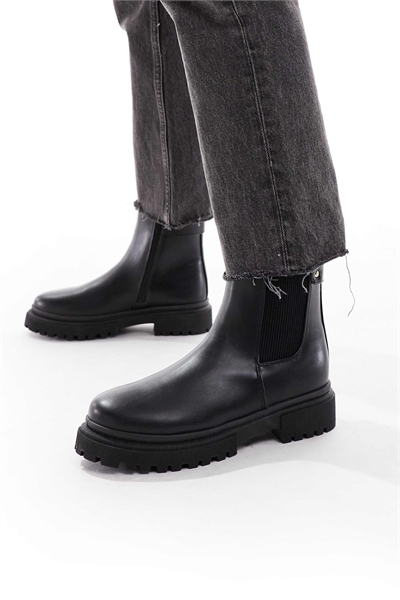 Ботильоны «челси» на высоком каблуке с массивной застежкой-молнией артикул 147765951