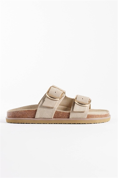 Кожаные сандалии с двойной пряжкой артикул 155322937