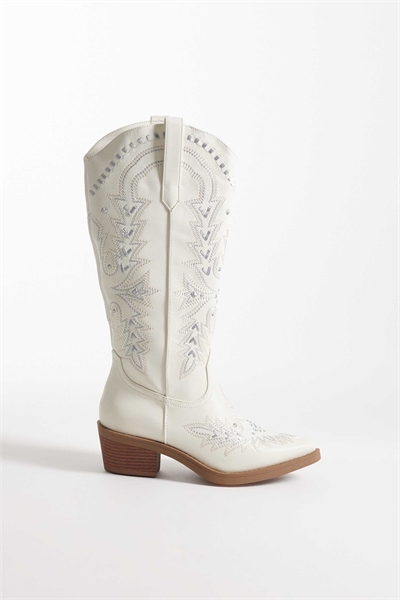 Вышитые западные ботинки до колен артикул 153406040