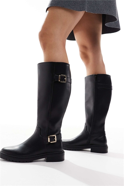 Челси-ботинки на толстом каблуке с отделкой из искусственной кожи артикул 151897759