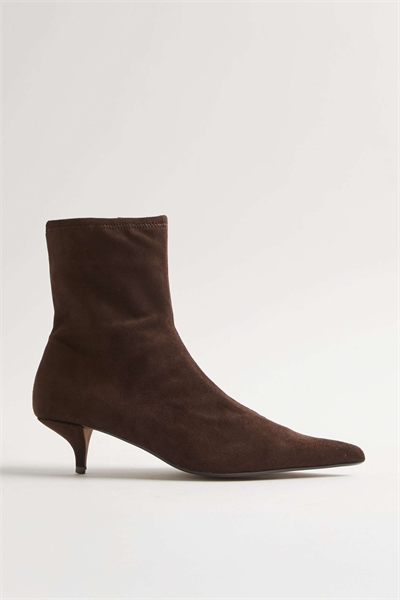 Ботинки-носочки из искусственной замши с заостренным носком артикул 156194951