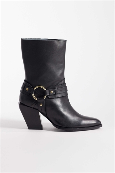 Кожаные ботинки Elena в стиле вестерн с ремешками артикул 148701520