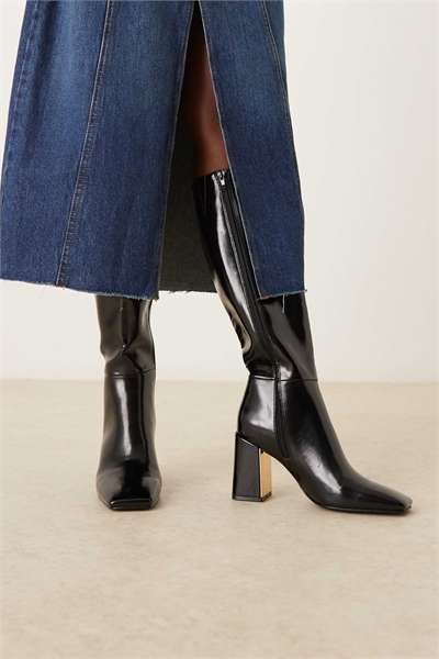 Коленные сапоги Carrington с металлической пластиной на каблуке артикул 147377689